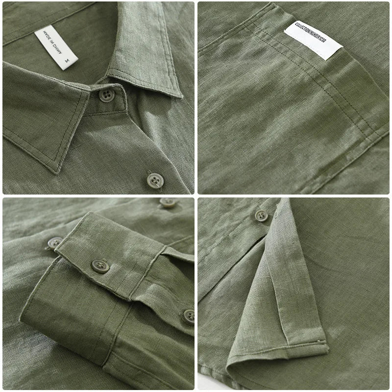 Linen White Casual Shirt