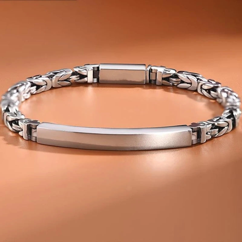 Unisex "Peace Grain" S925 Silver Woven Bracelet