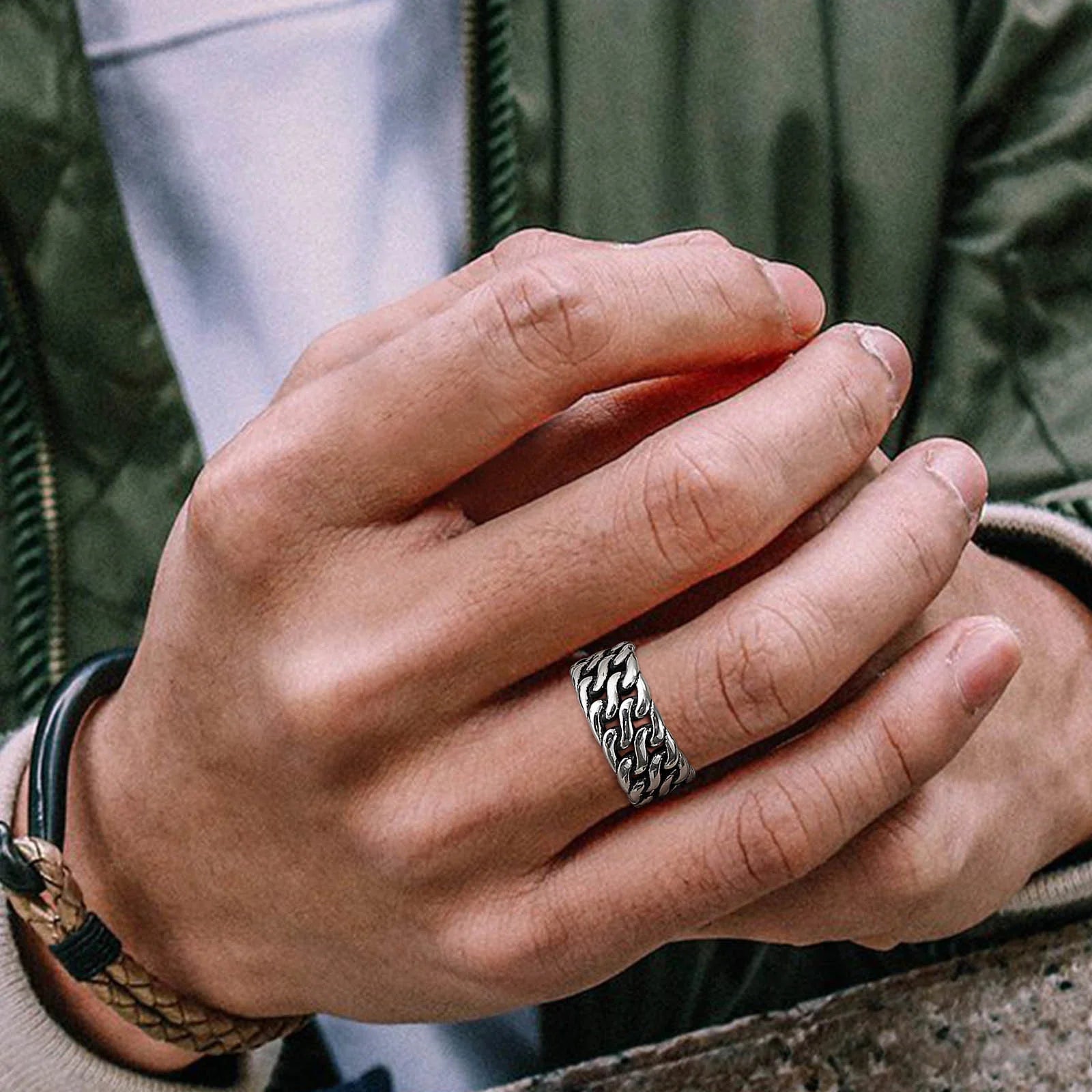 Vintage Double Cuban Ring