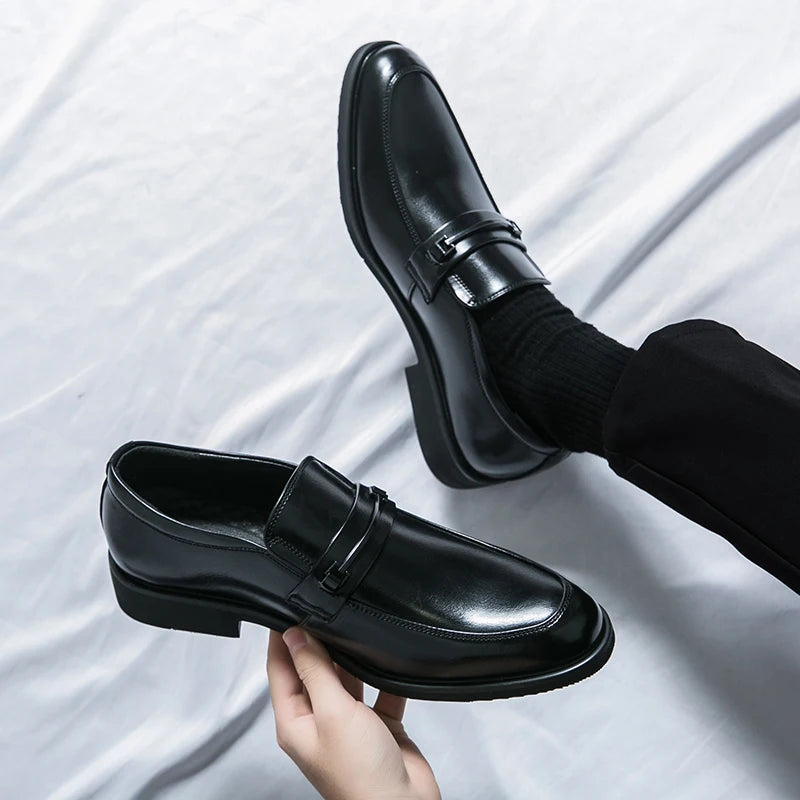 Classic Leather Slip-On Loafers