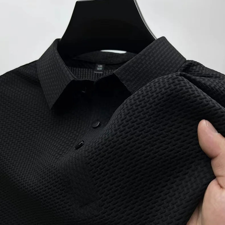 Men’s Solid Color Polo Shirt – Comfortable & Stylish – The Crew