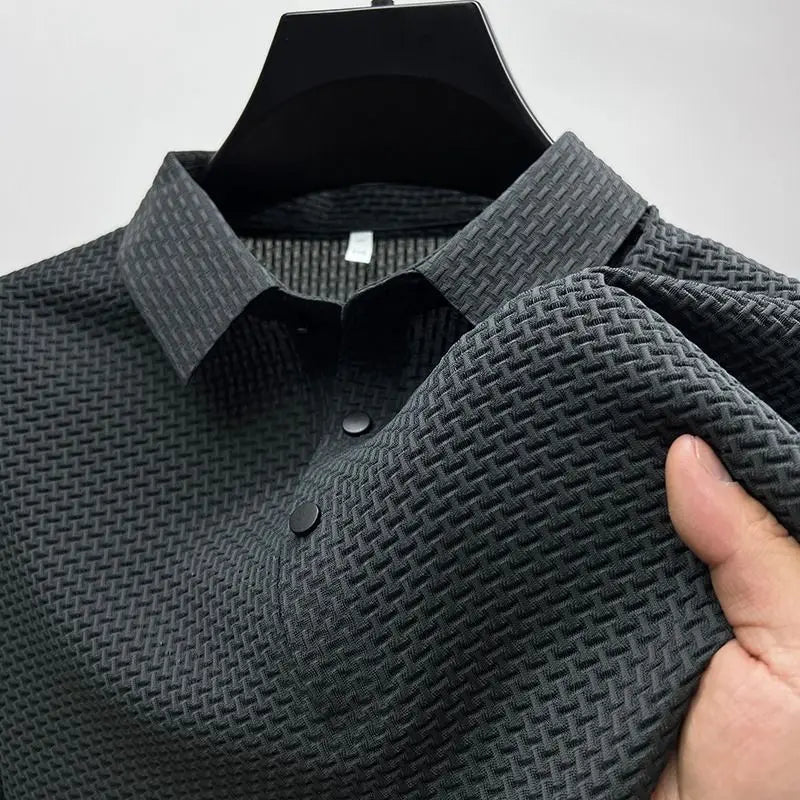 Men’s Solid Color Polo Shirt – Comfortable & Stylish – The Crew