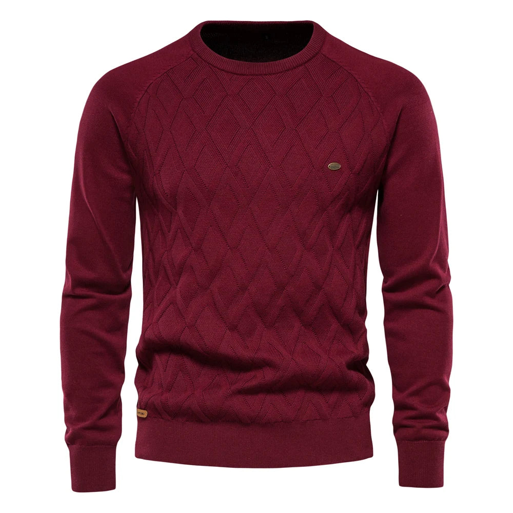 Basic Winter Diamond Sweater