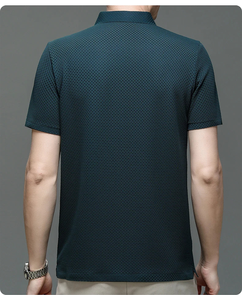 Men’s Solid Color Polo Shirt – Comfortable & Stylish – The Crew