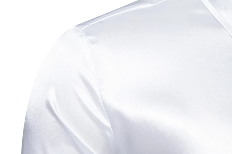 Elegant Satin Shirt for Men