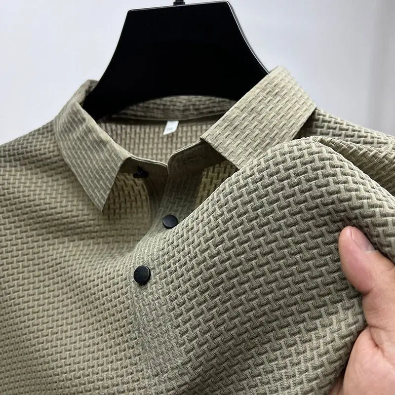 Men’s Solid Color Polo Shirt – Comfortable & Stylish – The Crew
