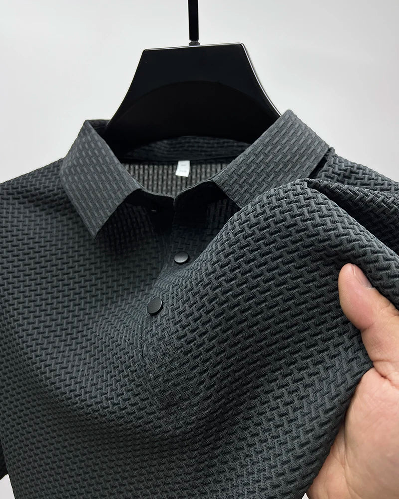 Men’s Solid Color Polo Shirt – Comfortable & Stylish – The Crew
