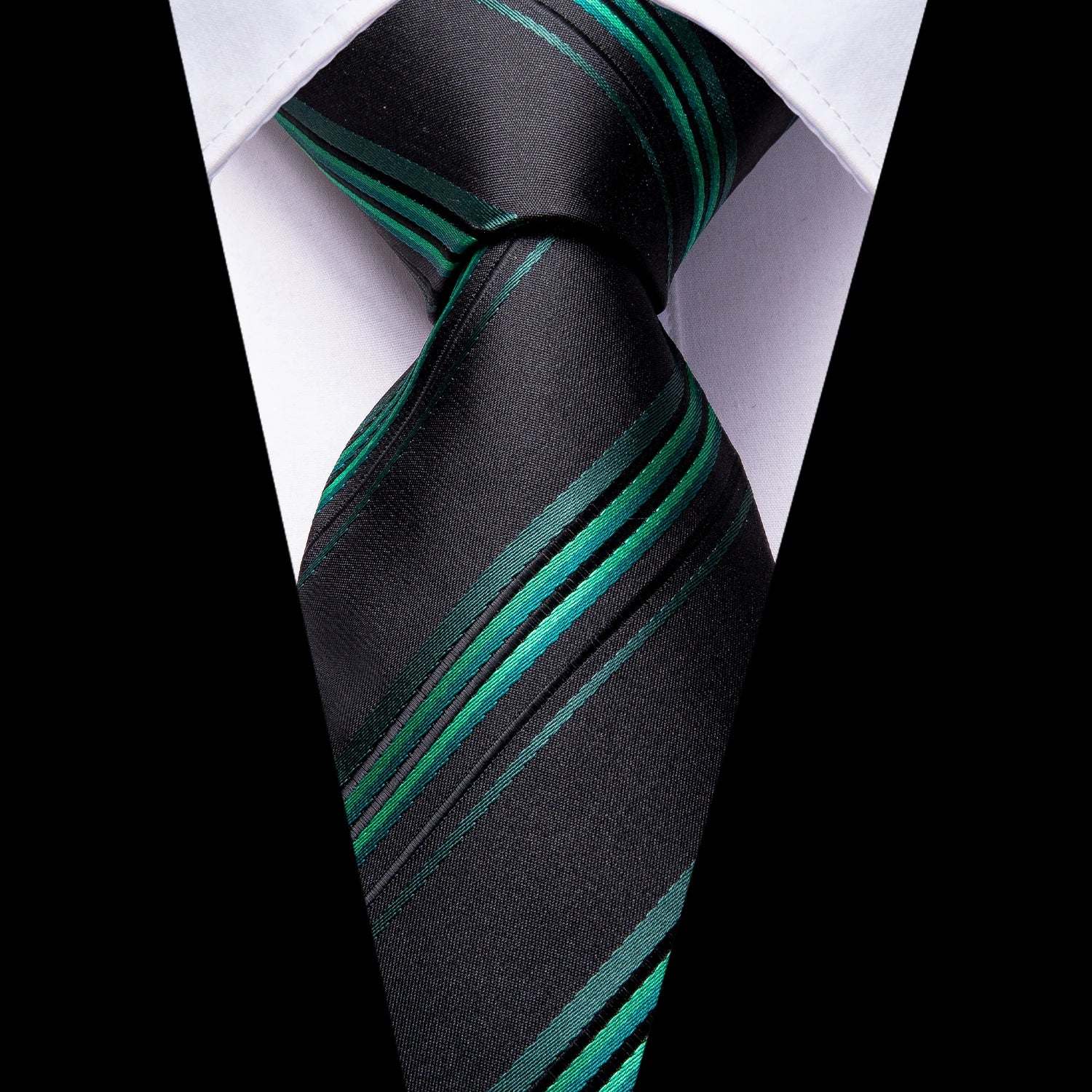 Tie Handkerchief Cufflinks Set