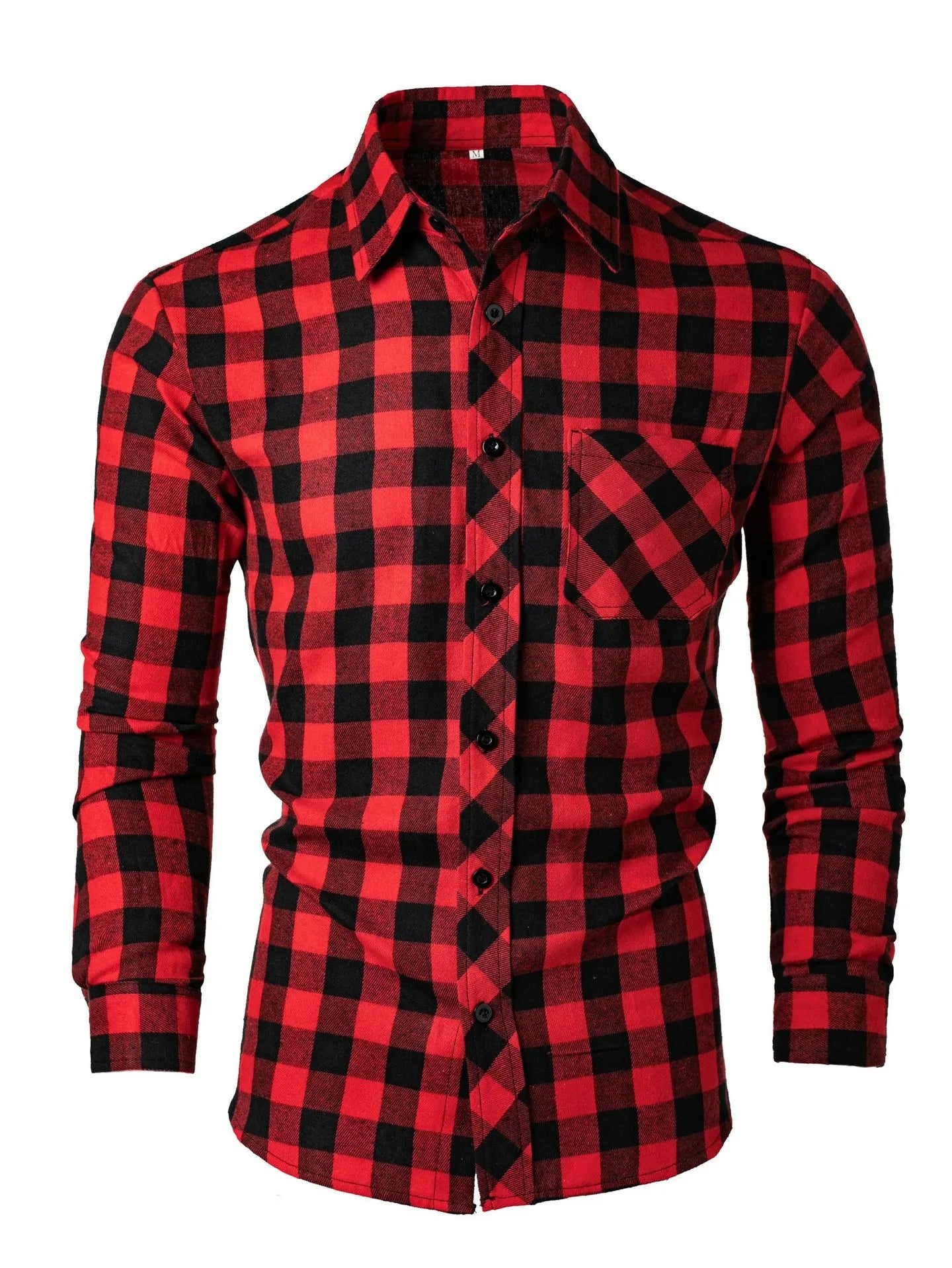 Checkered Polo Collar Shirt