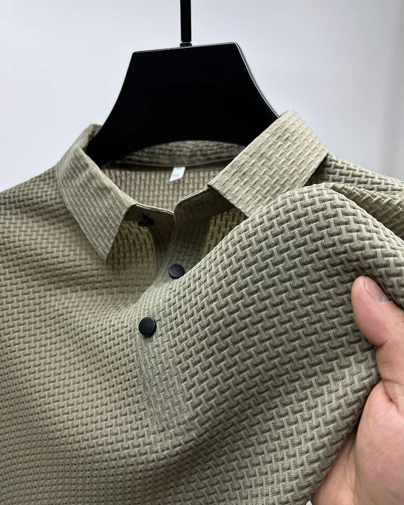 Men’s Solid Color Polo Shirt – Comfortable & Stylish – The Crew
