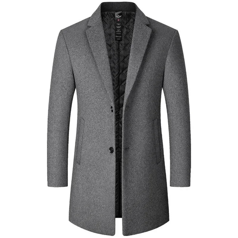 Solid Winter Trench Coat