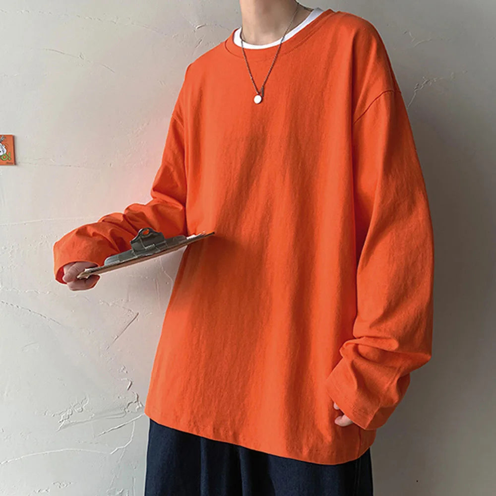 Men’s Oversized Cotton T-Shirt – Comfortable & Stylish – The Crew