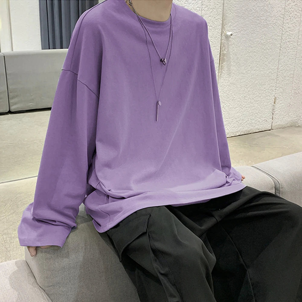 Men’s Oversized Cotton T-Shirt – Comfortable & Stylish – The Crew