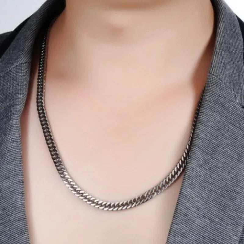Stainless steel Cuban chain