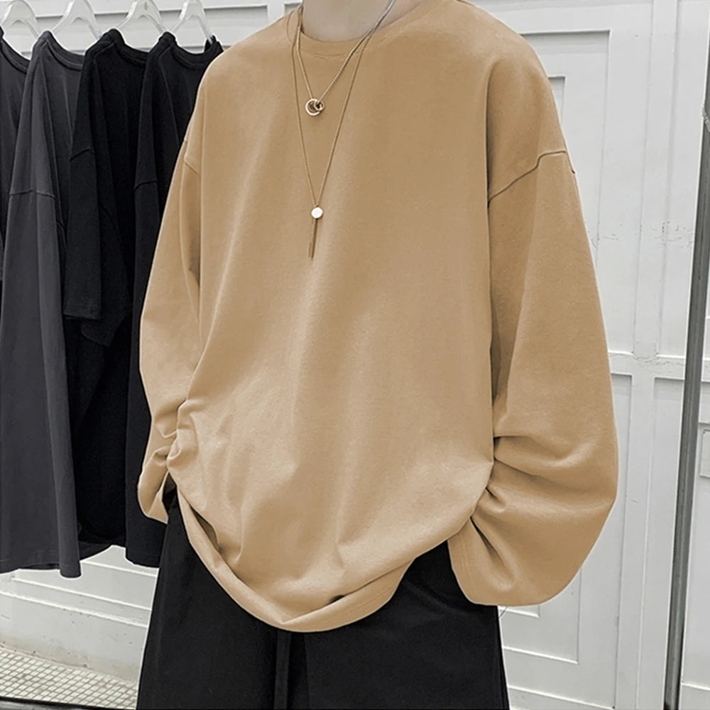 Men’s Oversized Cotton T-Shirt – Comfortable & Stylish – The Crew
