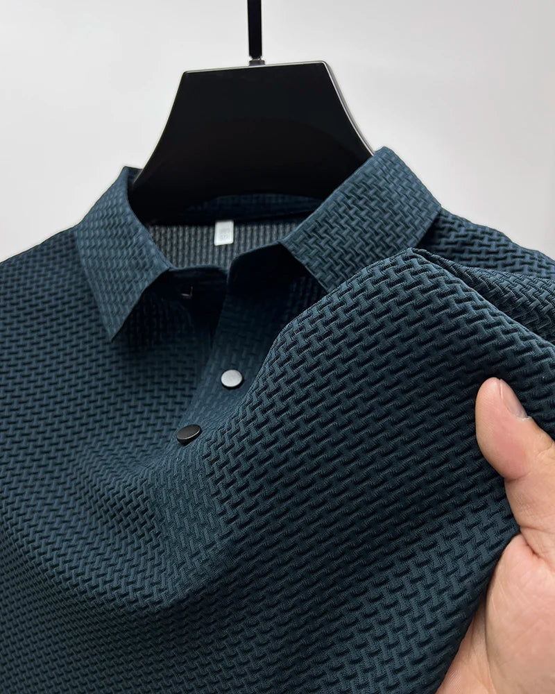 Men’s Solid Color Polo Shirt – Comfortable & Stylish – The Crew