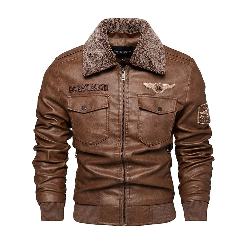 Faux Leather Biker Jacket