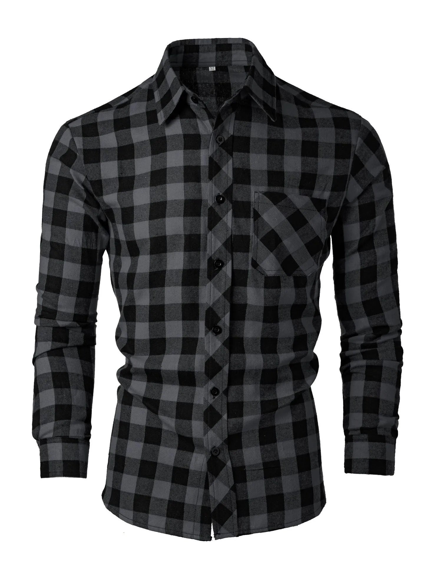 Checkered Polo Collar Shirt