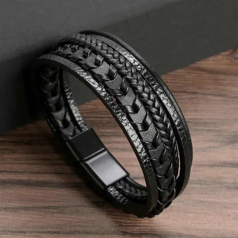 Classic woven leather bracelet