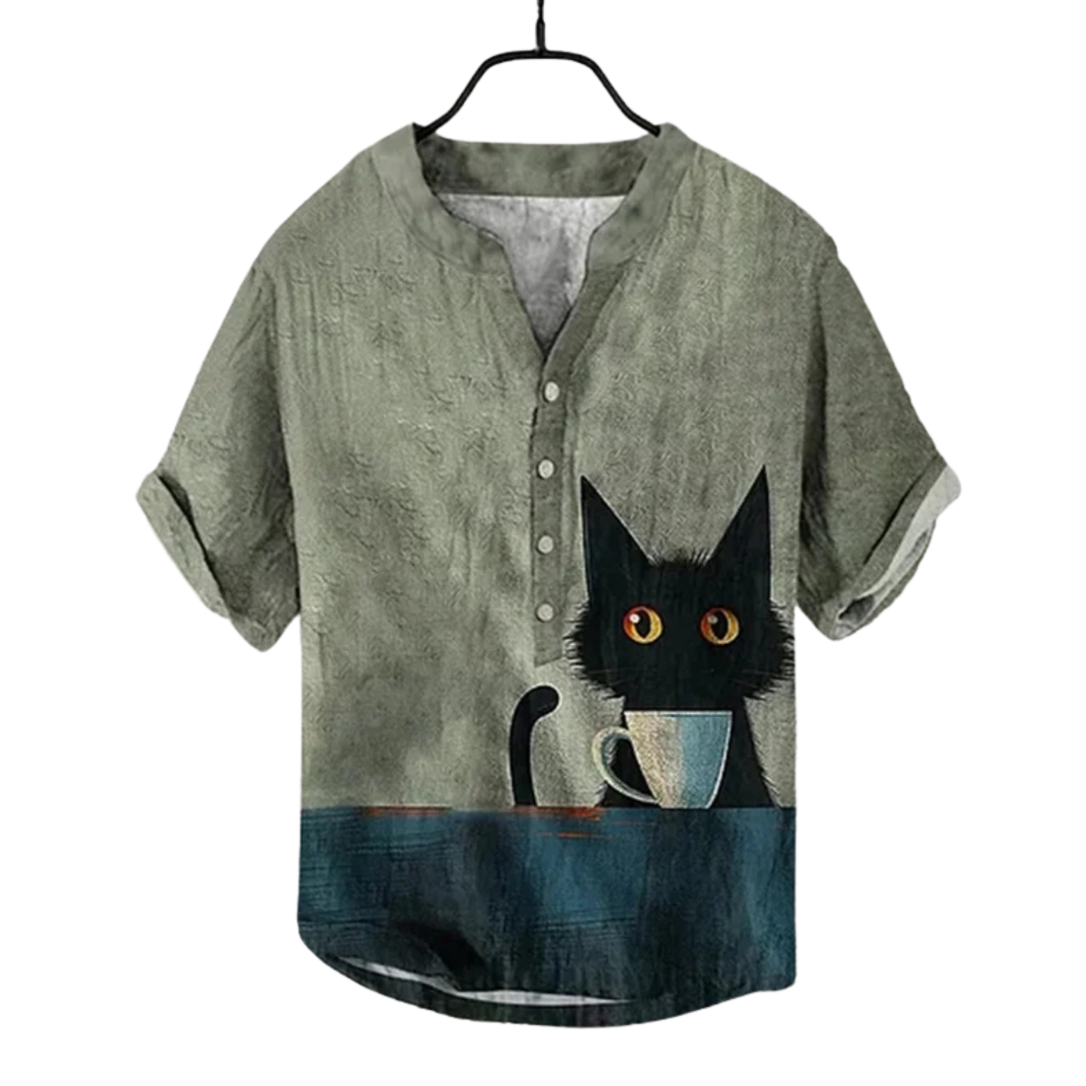 Linen Shirt with 3D Print 2025