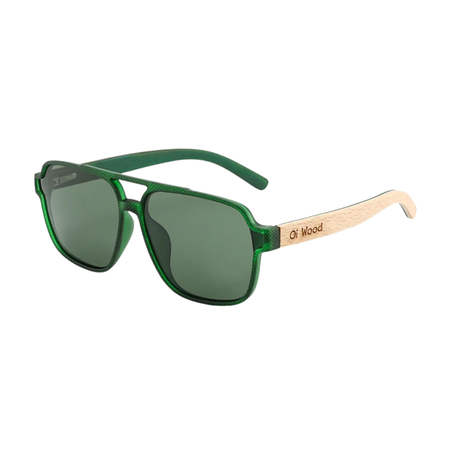 Square Polarized Wooden Glasses