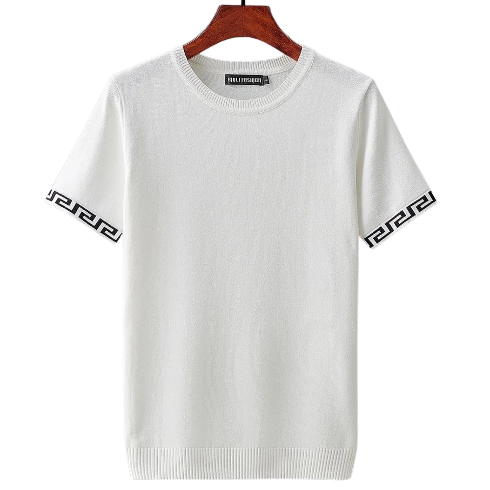 Geometric Cotton T-Shirt Sweater