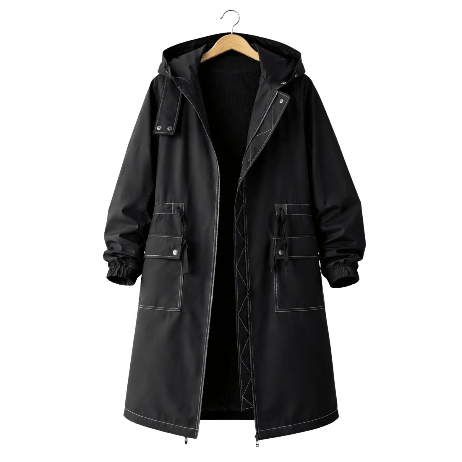 Korean Style Long Trench Coat for Men – Autumn Streetwear - The Crew