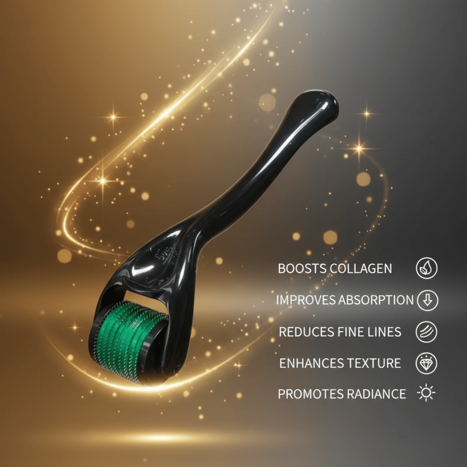 Microneedle Derma Roller 0.25mm β 540 Needles Tool - The Crew