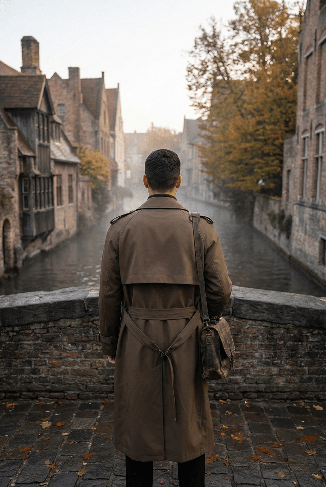 Men’s Extended - Length Trench Coat Windproof Business Style - The Crew