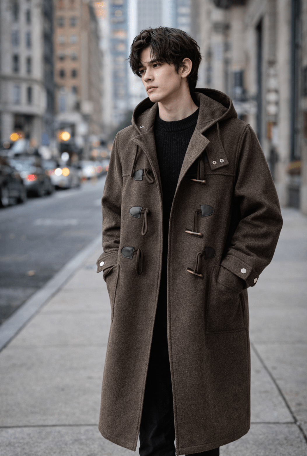 Men’s Hooded Windbreaker Coat – Autumn Winter - The Crew