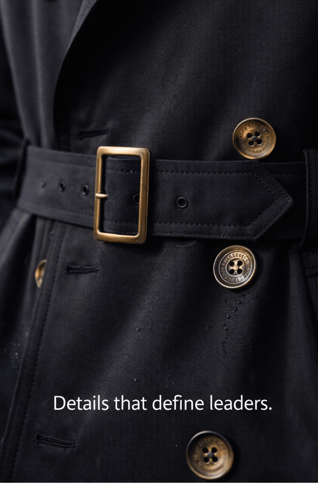 British Style Belted Trench Coat for Men – Waterproof - The Crew