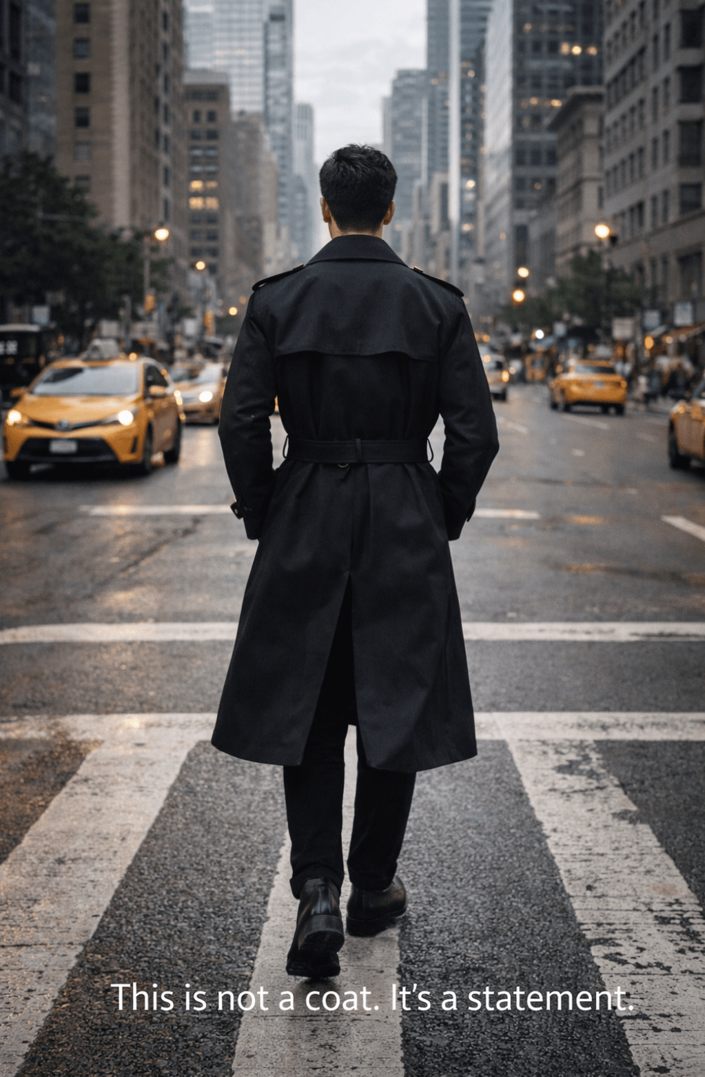 British Style Belted Trench Coat for Men – Waterproof - The Crew