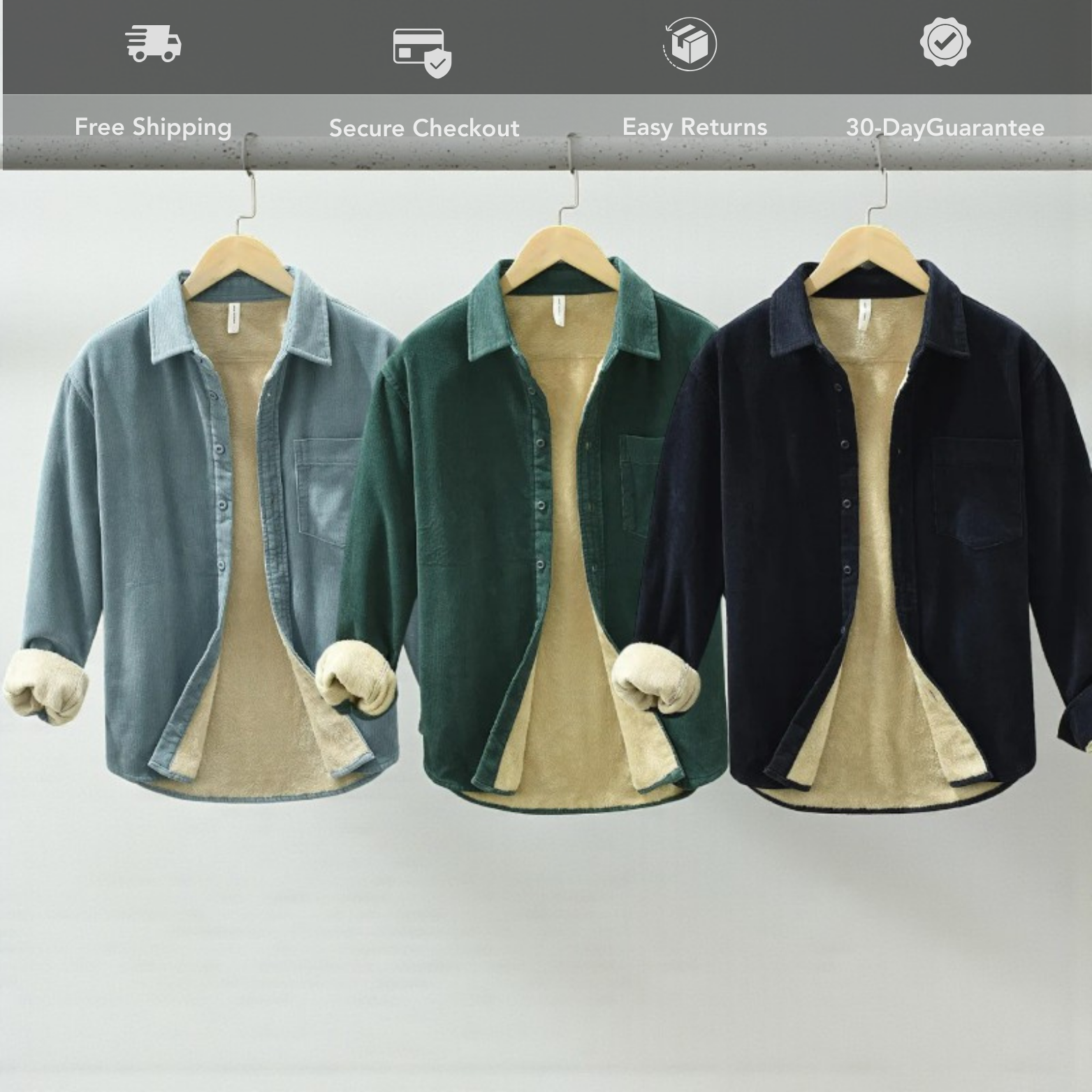 Vintage Fleece Cargo Shirt