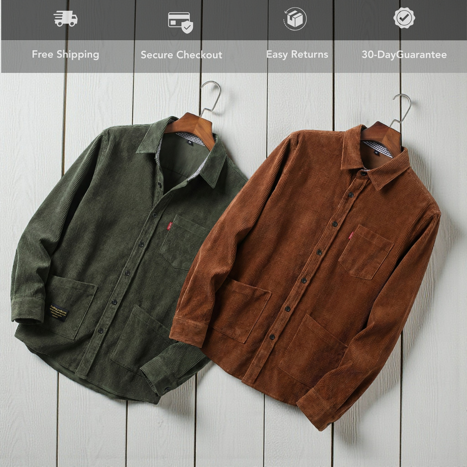 Corduroy Urban Workwear Shirt