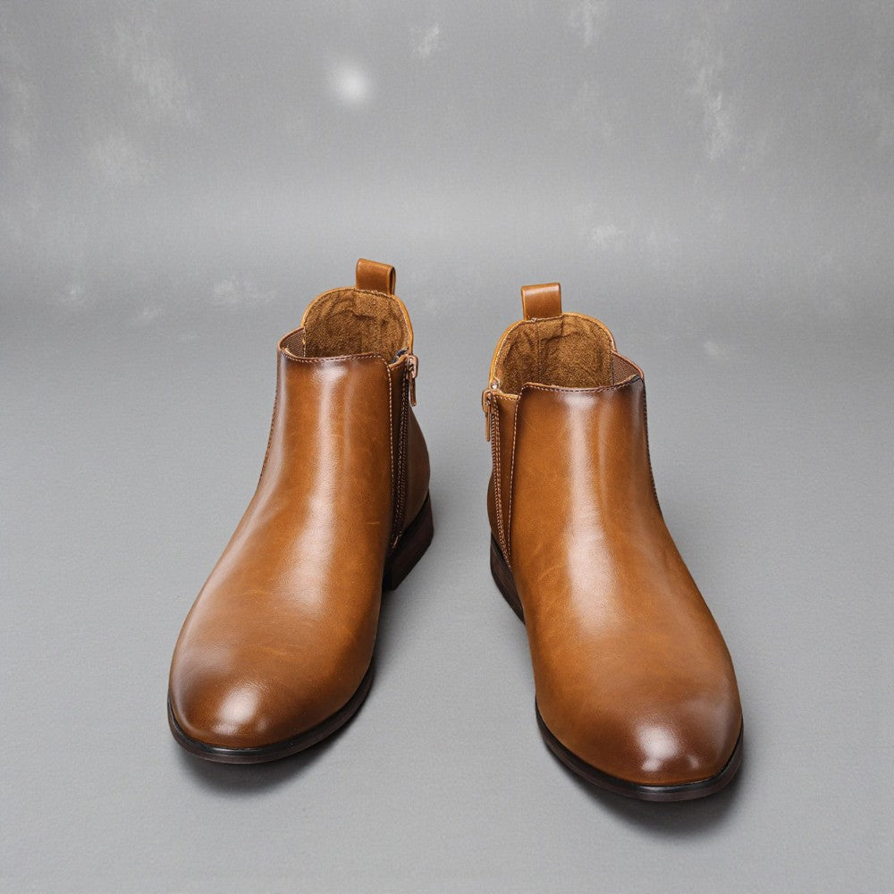 Sleek Chelsea Leather Boots