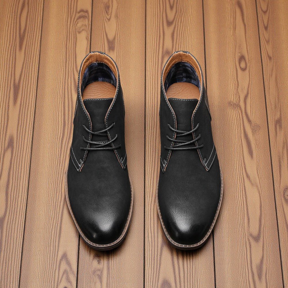 Men’s Retro Desert Ankle Boots – Vintage Casual Style - The Crew