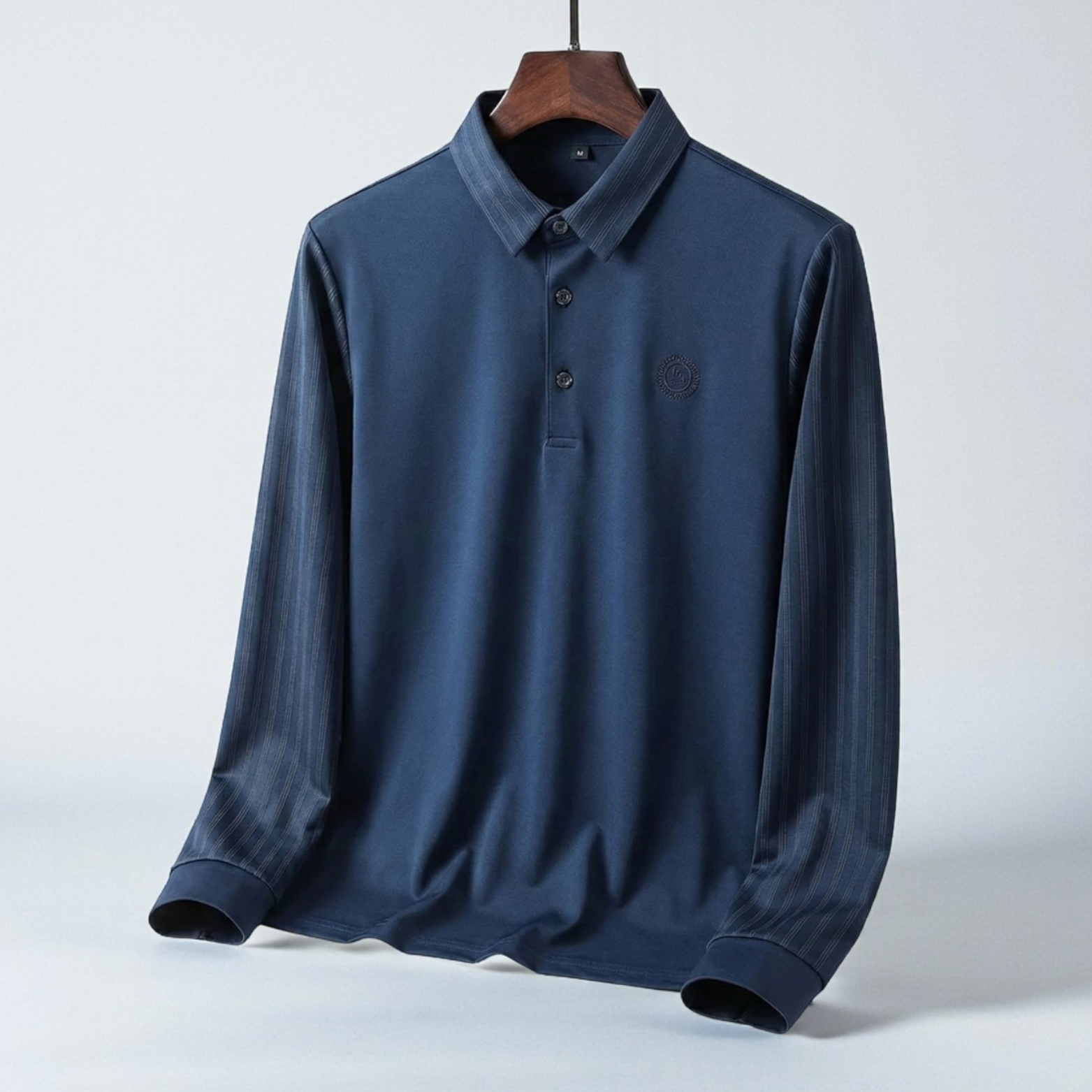 Slim Casual Striped Collar Tee