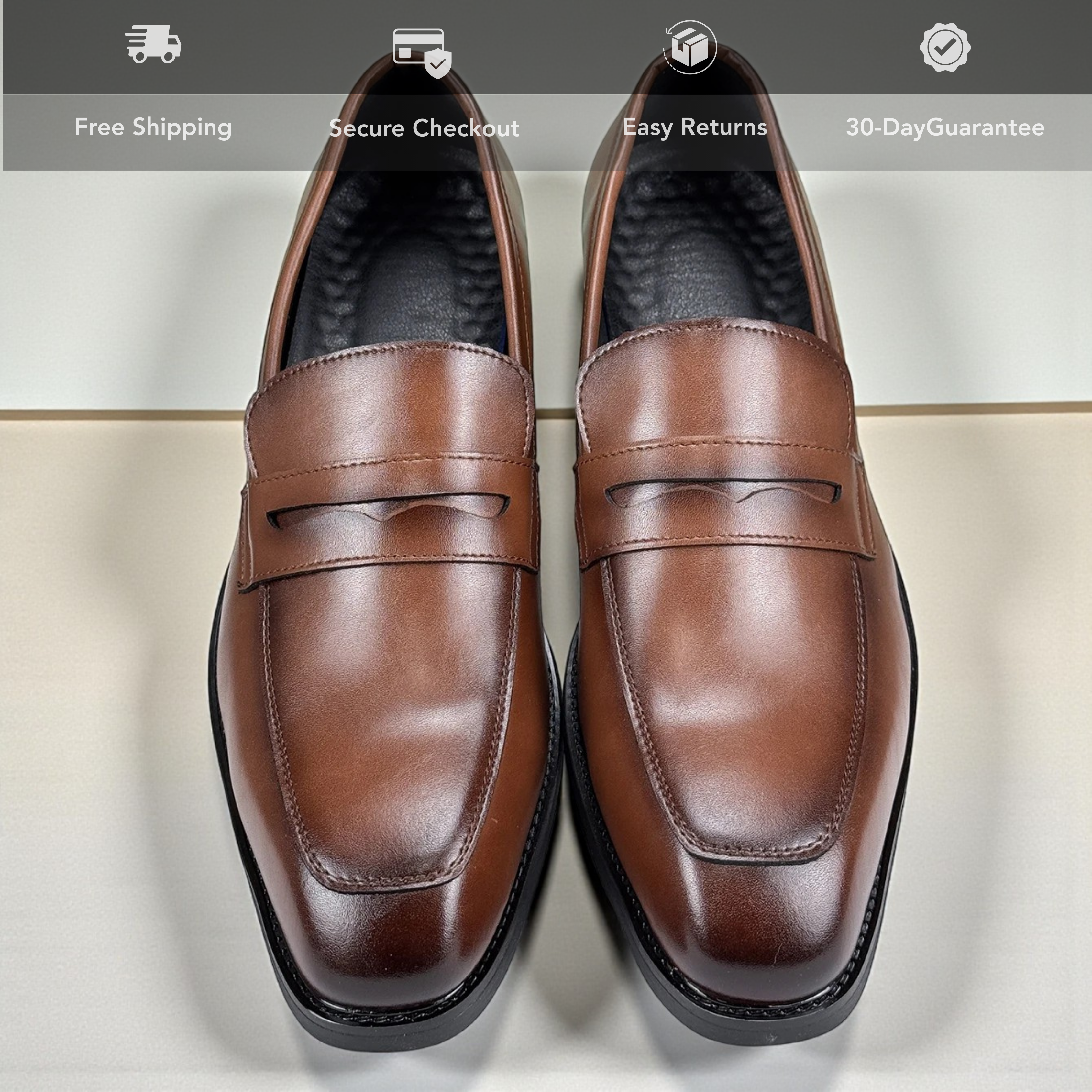 British Formal Leather Loafers