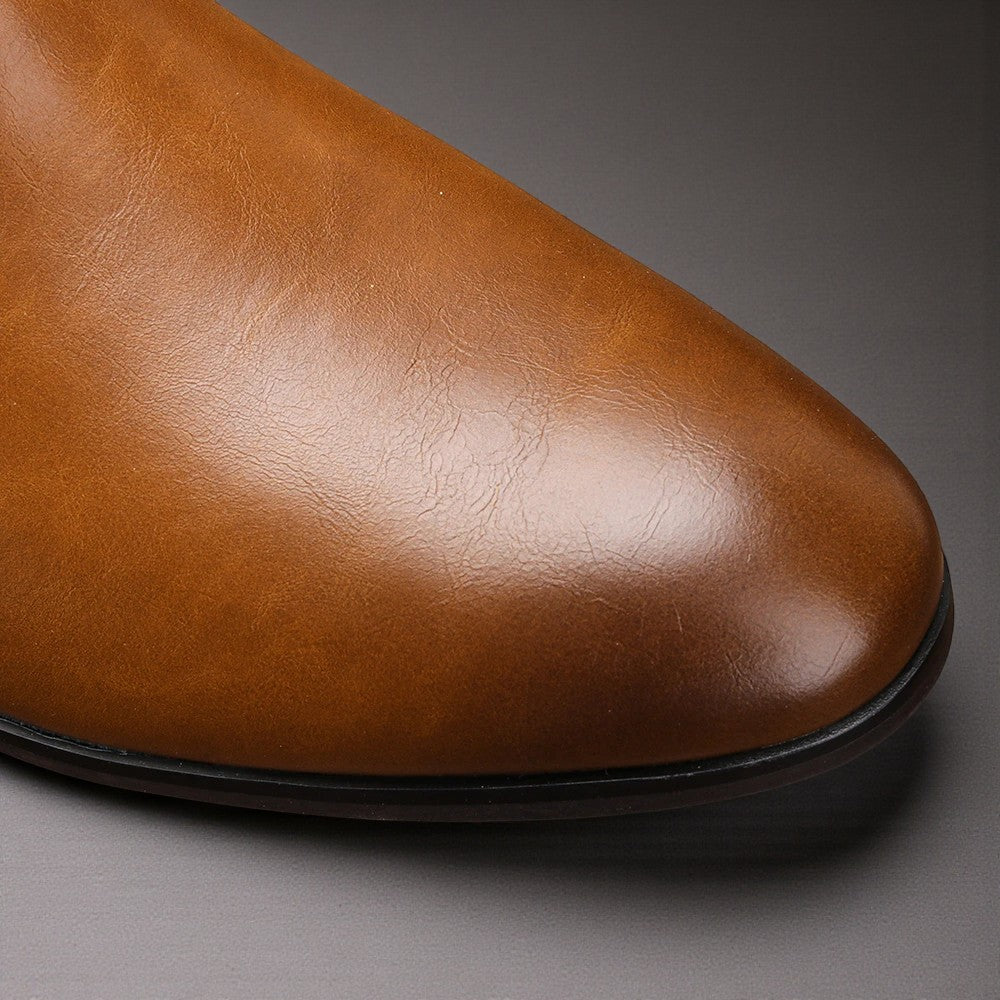 Sleek Chelsea Leather Boots