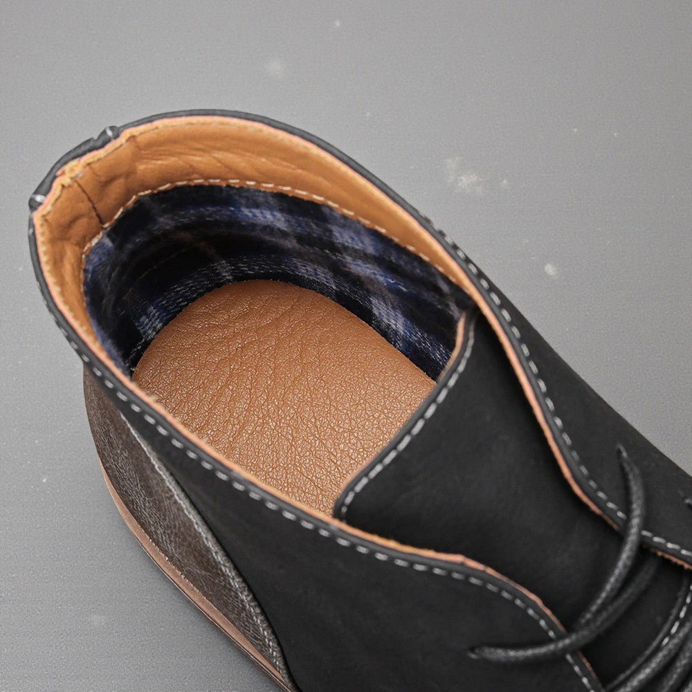 Men’s Retro Desert Ankle Boots – Vintage Casual Style - The Crew