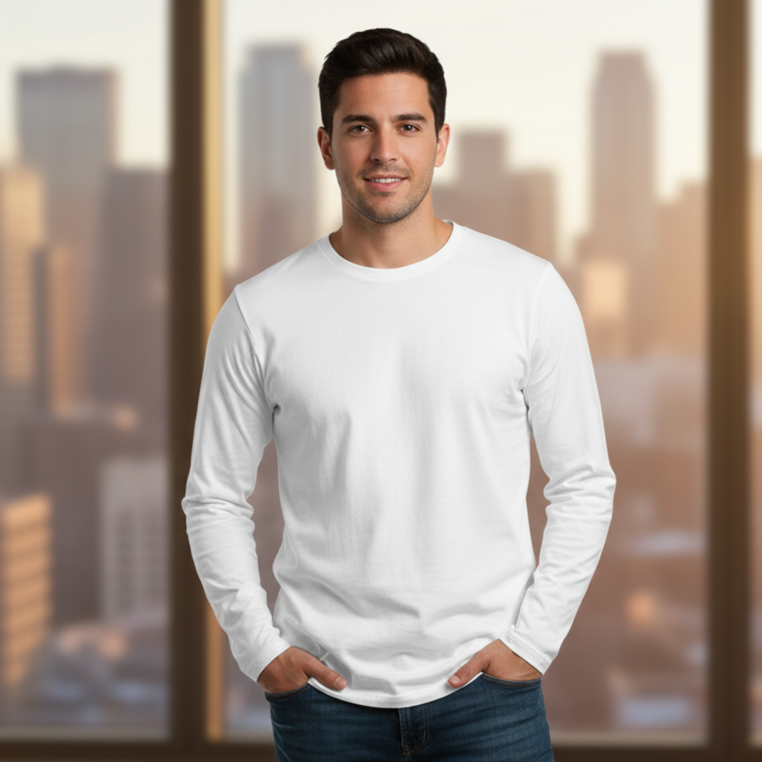 Premium Cotton Long-Sleeve Tee