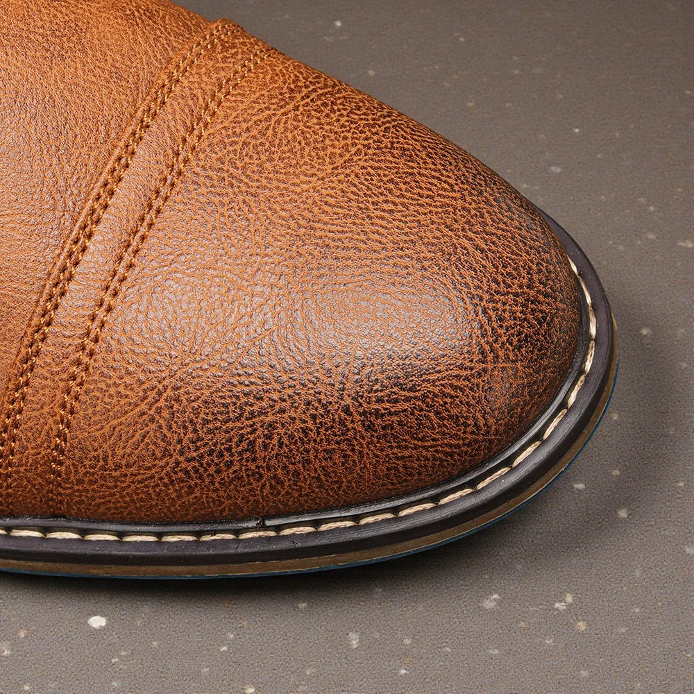 Stylish Leather Ankle Boots