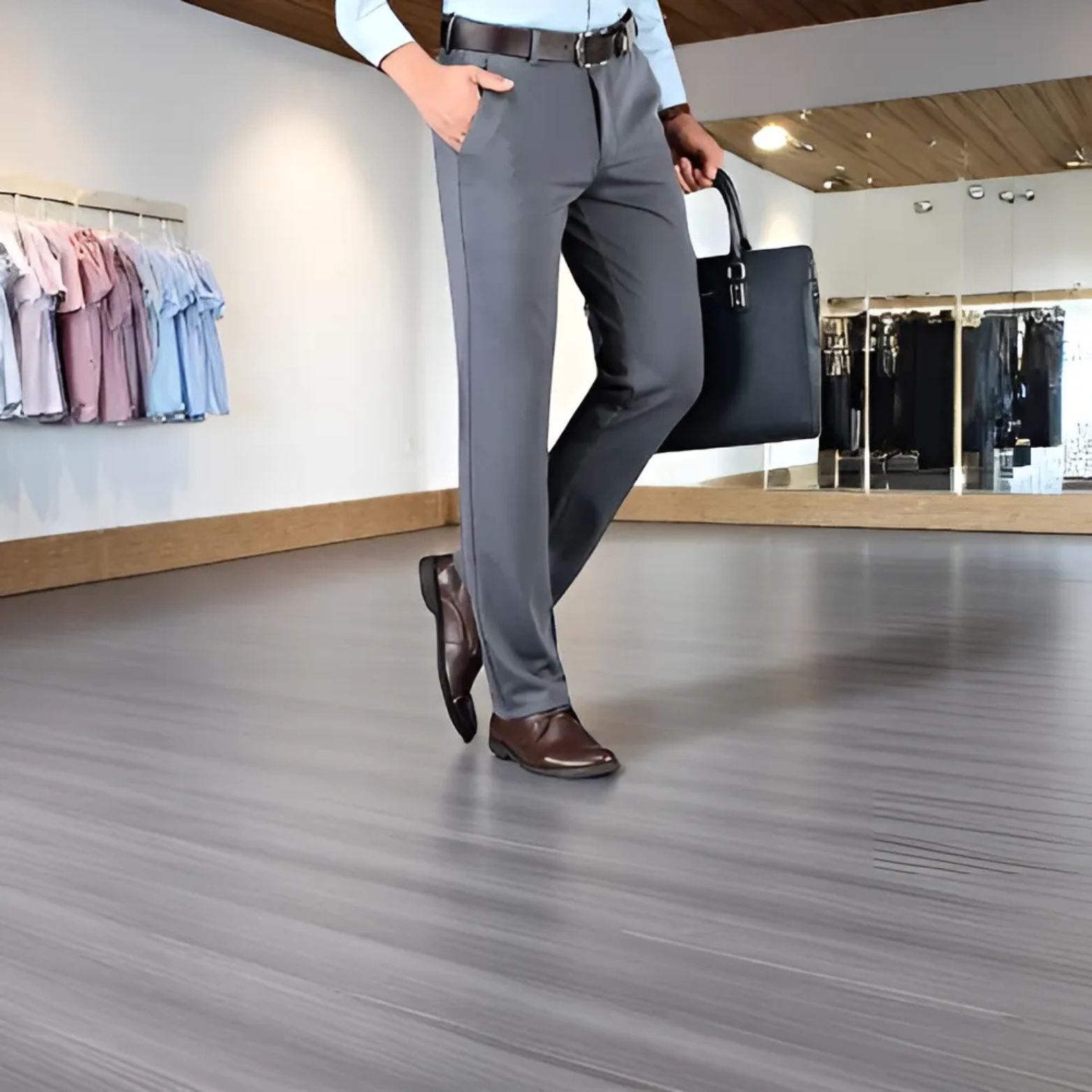 Pantalón Formal de Negocios de Tela Licra