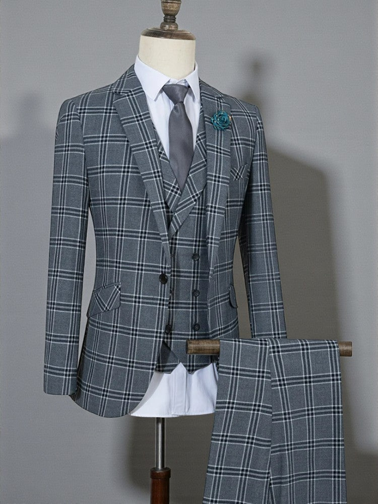 Men’s Gray Slim Fit Suit