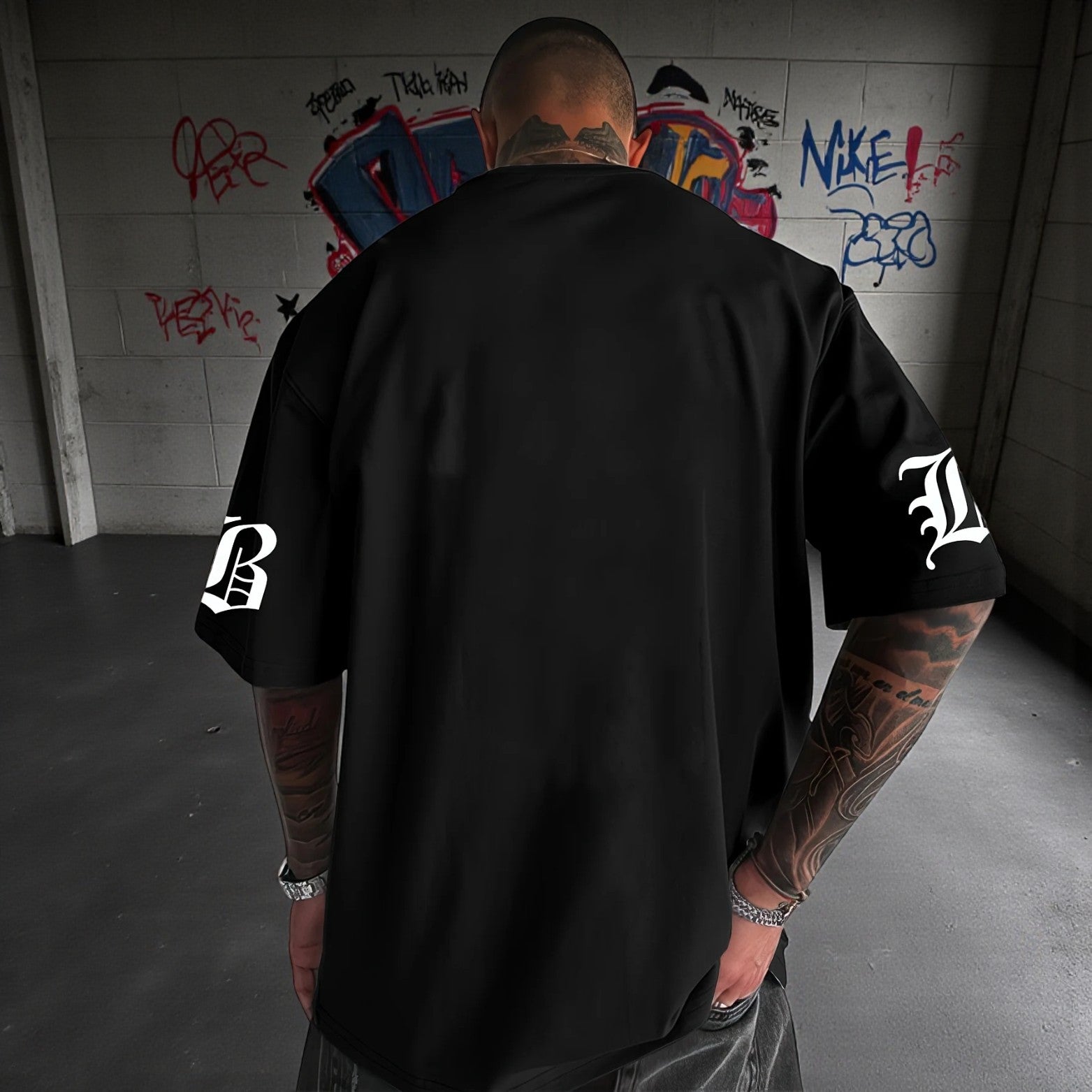 3D Letter Graphic Tee