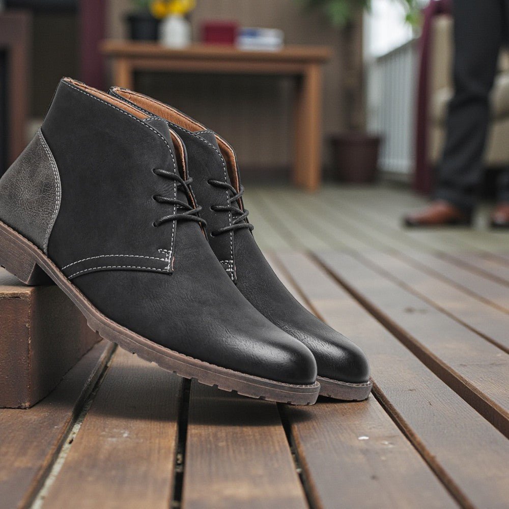 Men’s Retro Desert Ankle Boots – Vintage Casual Style - The Crew