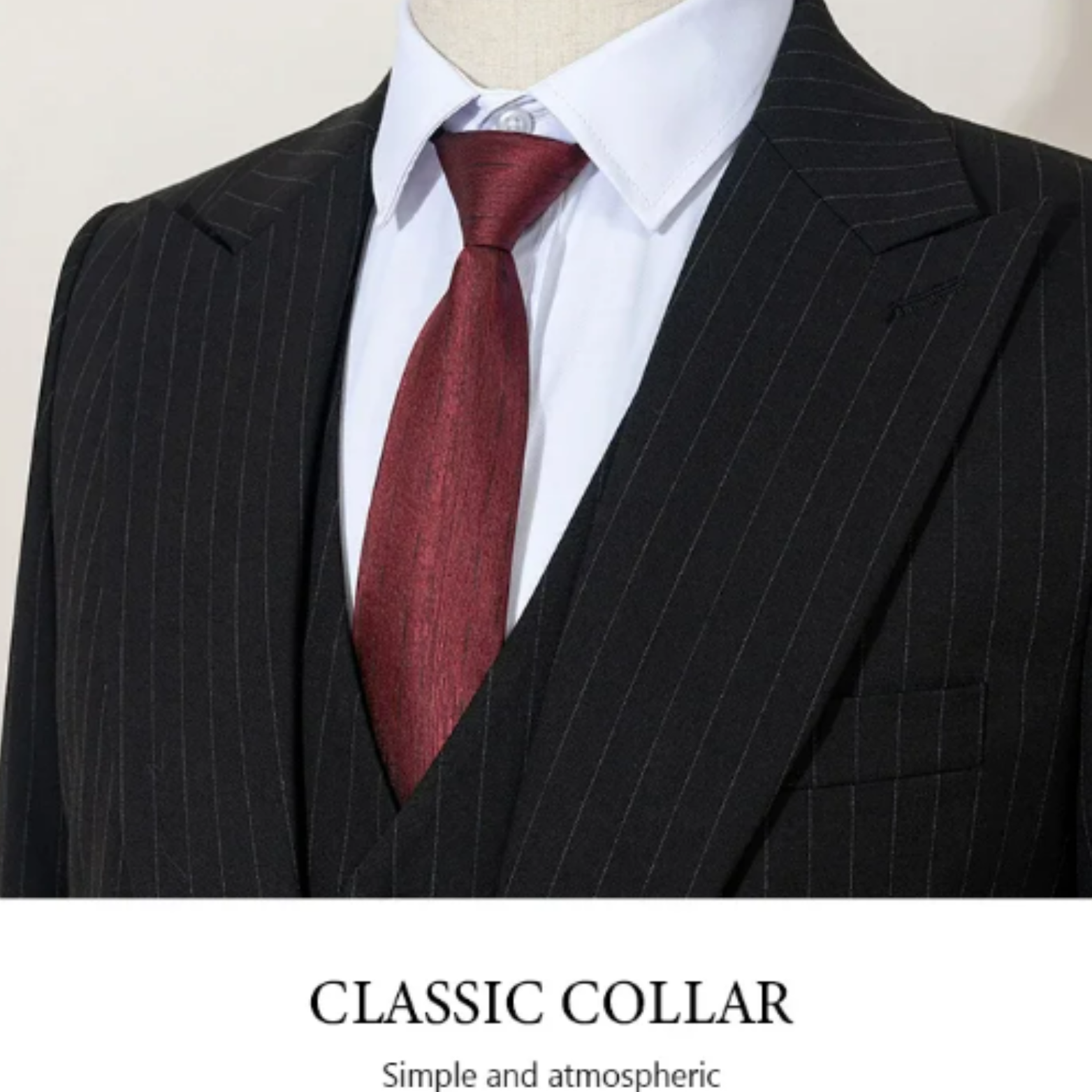 Men’s Classic Striped Suit