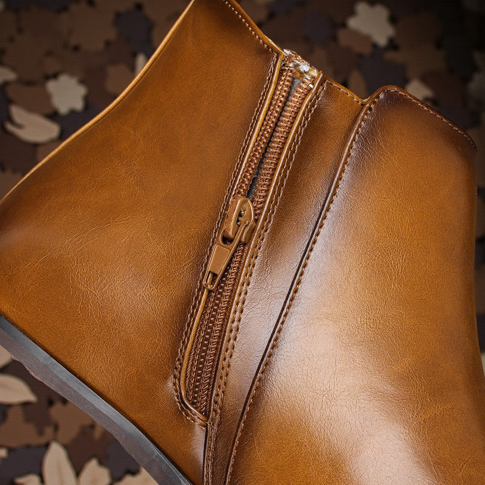 Sleek Chelsea Leather Boots