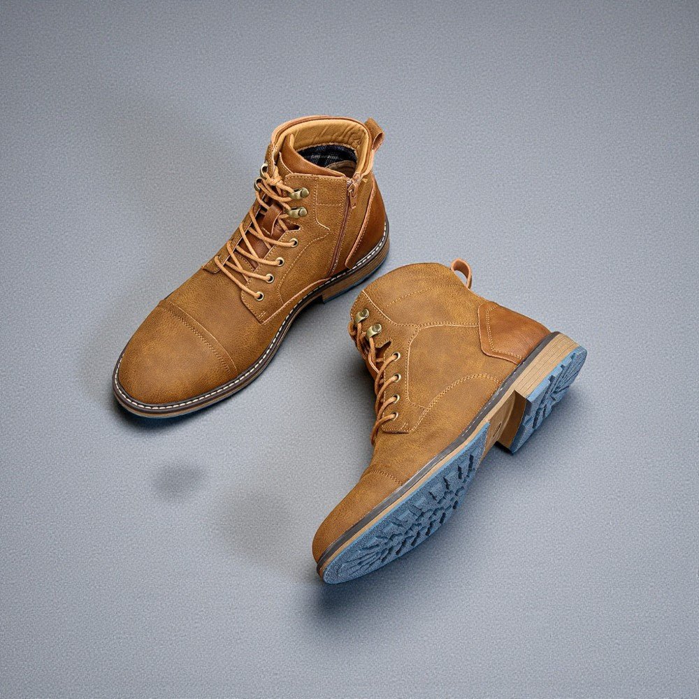 Men’s 2025 Premium Leather Boots – Luxury Casual Style - The Crew