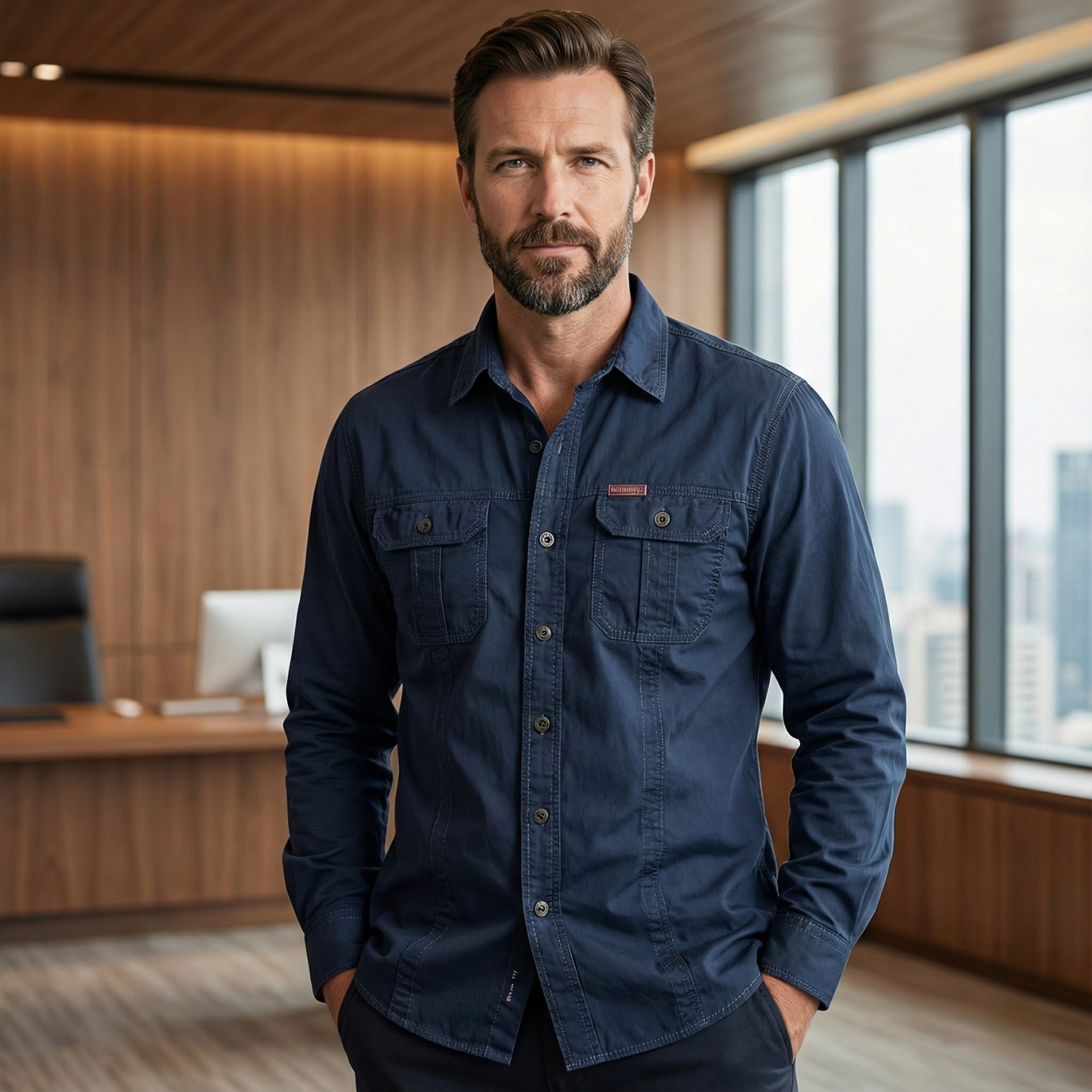 Military Cargo Overshirt